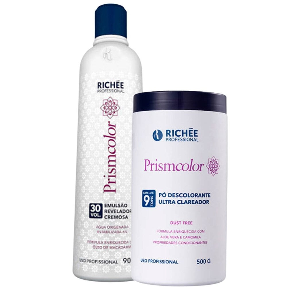 Richée Prismcolor Pó Descolorante 500g + OX 30 Volumes