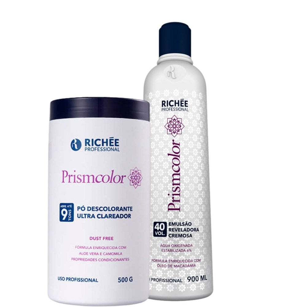 Richée Prismcolor Pó Descolorante 500g + OX 40 Volumes