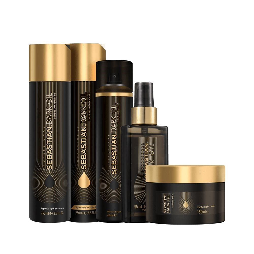Kit Sebastian Dark Oil Premium (Shampoo + Condicionador + Oleo +Máscara + Perfume)