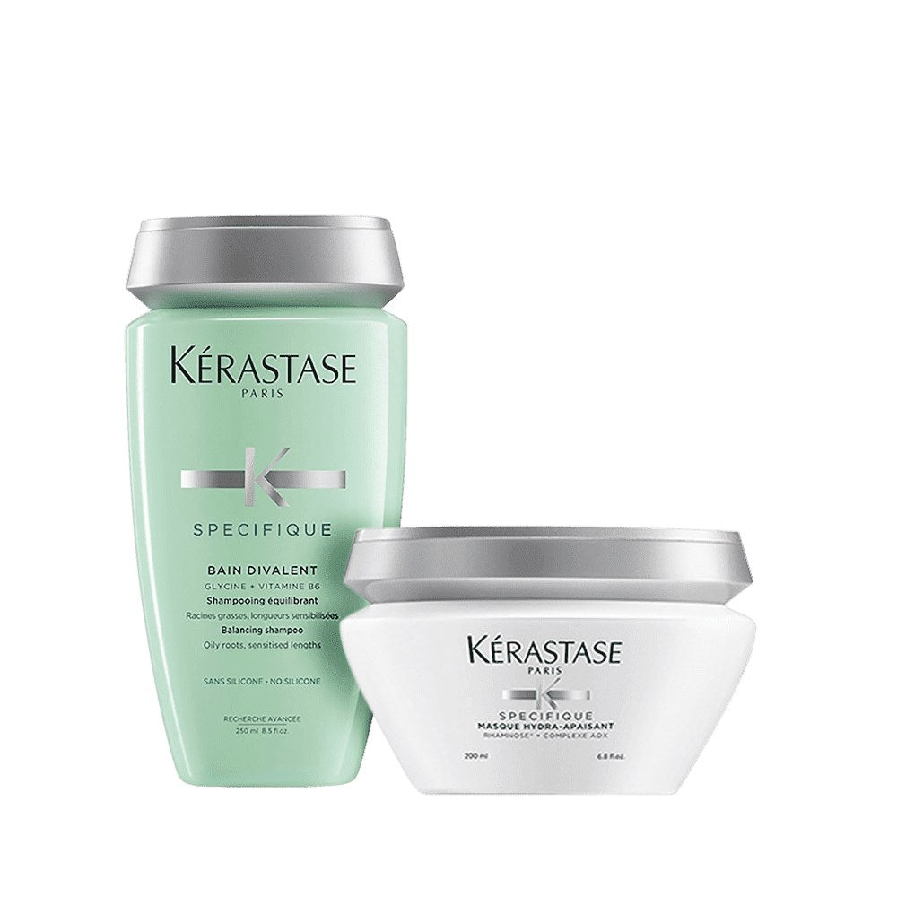Kit Kérastase Spécifique Divalent Shampoo 250 ml + Máscara Hydra 200 g