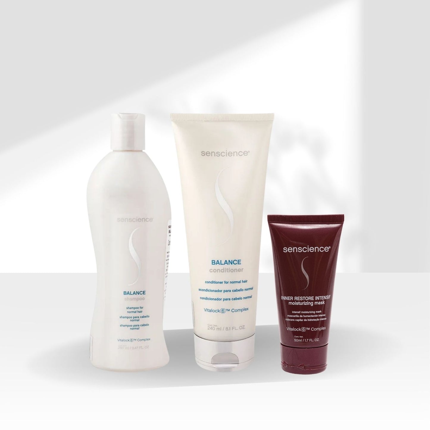 Kit Senscience Balance Shampoo 280 ml + Condicionador 240 ml + Inner Intensif 50 ml