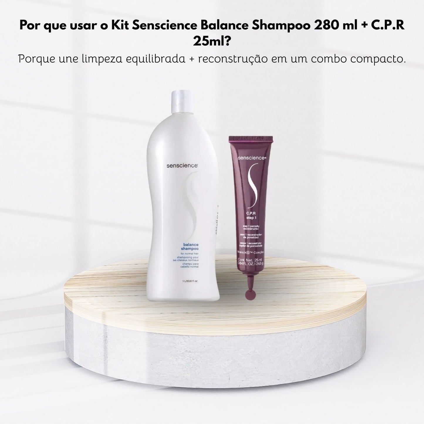 Kit Senscience Balance Shampoo 280 ml + C.P.R 25 ml