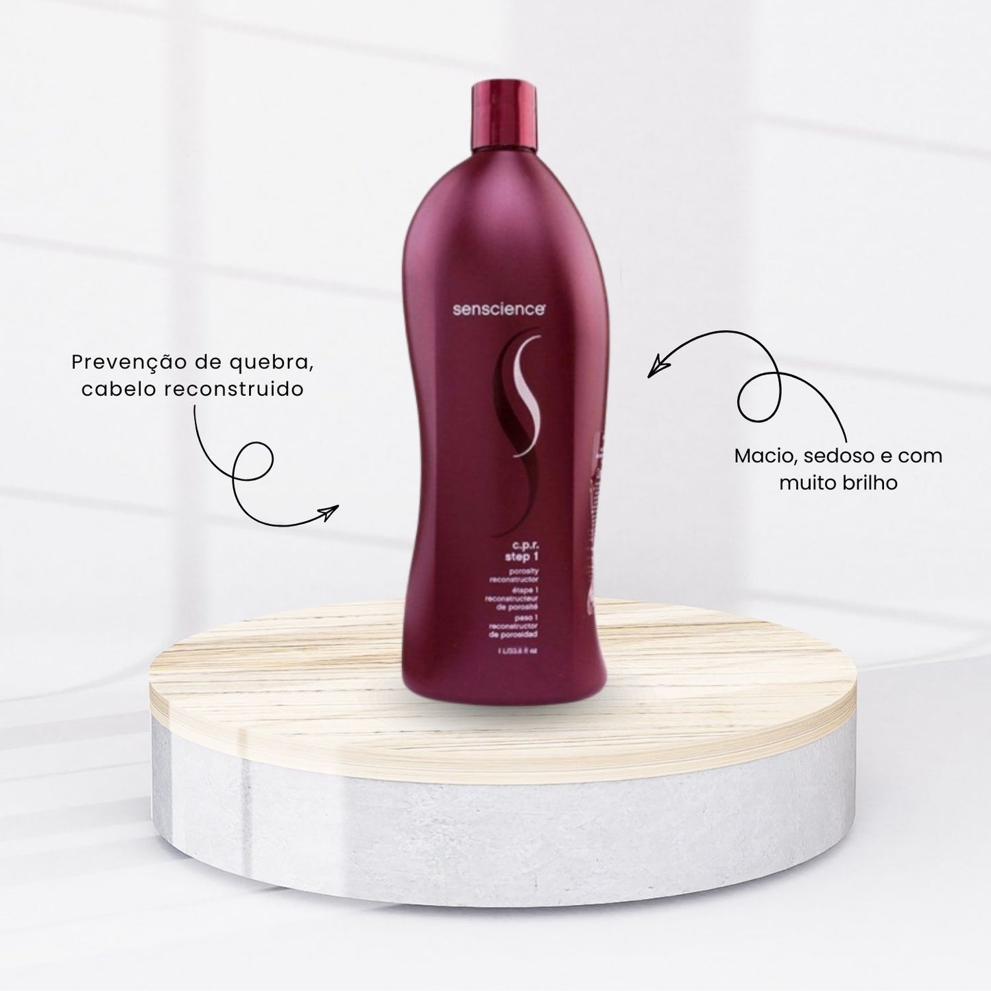 Kit Senscience C.P.R Tratamento Reconstrutor de Porosidade da Cutícula (2 x 1 Litro)