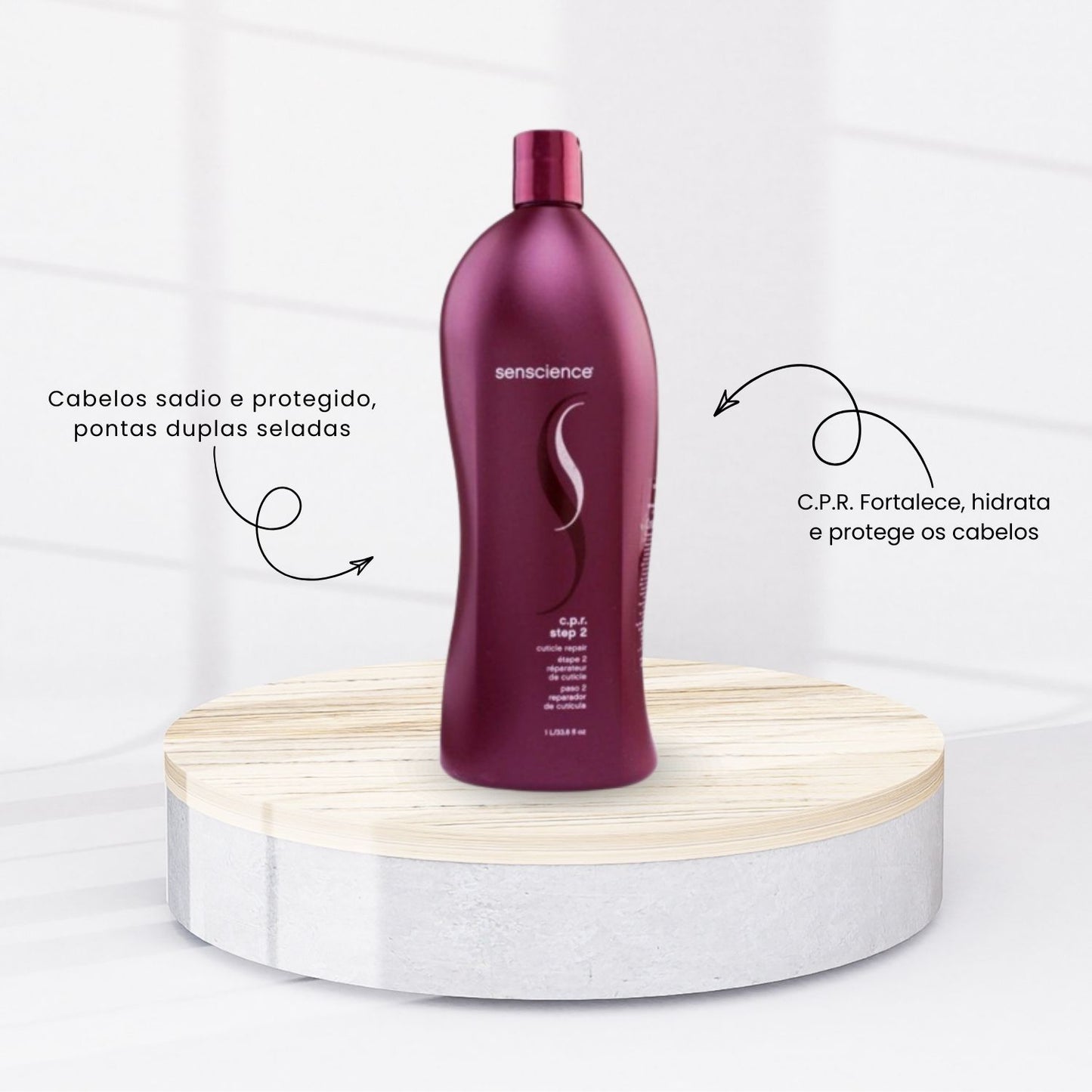 Kit Senscience C.P.R Tratamento Reconstrutor de Porosidade da Cutícula (2 x 1 Litro)