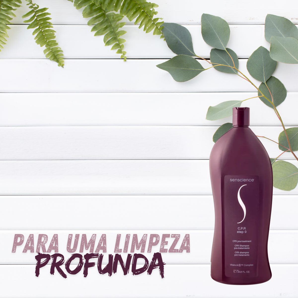 Shampoo Senscience C.P.R. Step 0 Limpeza Profunda 1 Litro