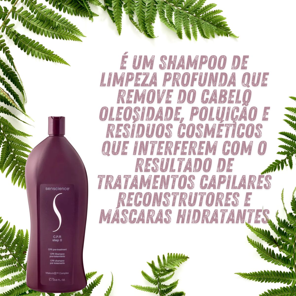 Shampoo Senscience C.P.R. Step 0 Limpeza Profunda 1 Litro