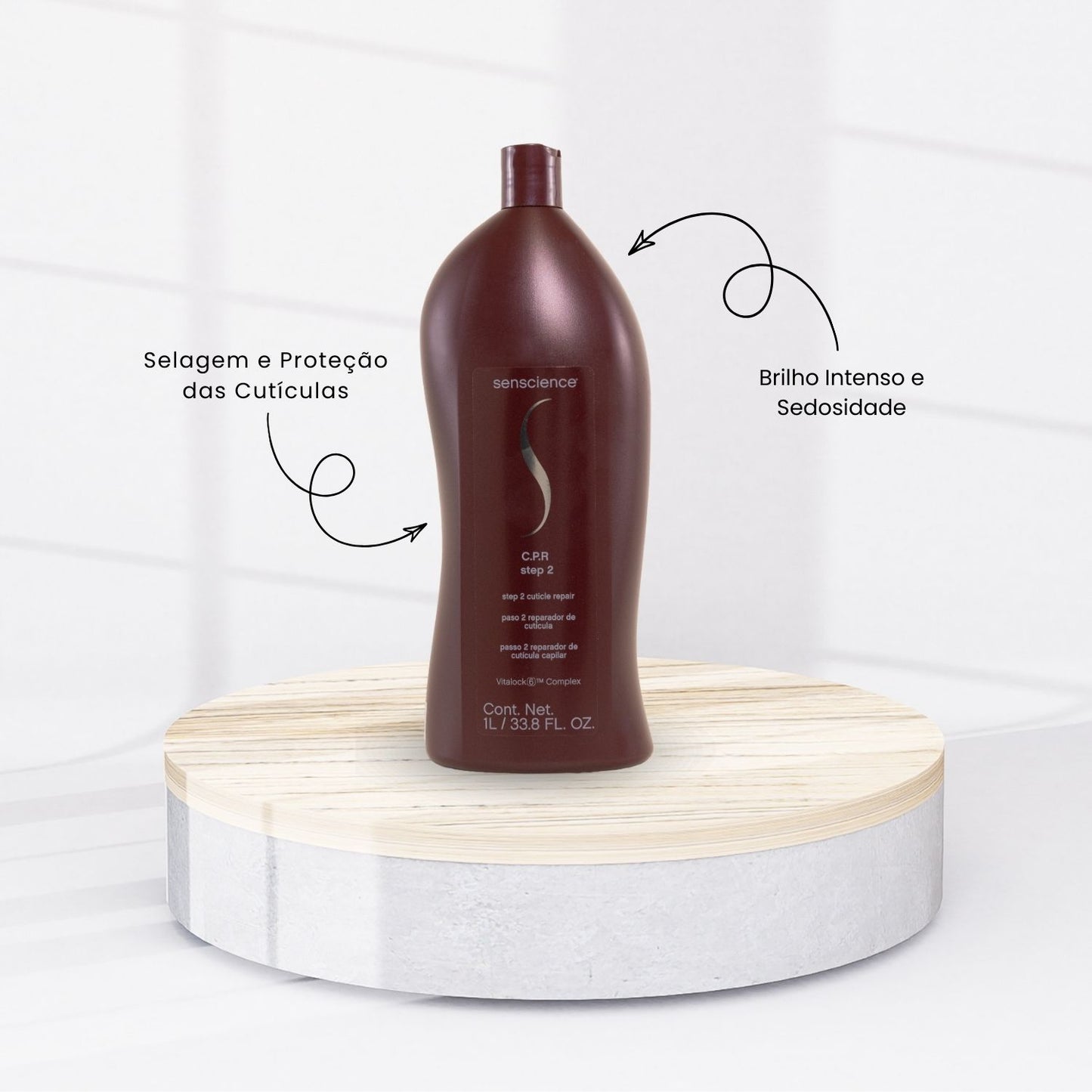 Senscience C.P.R. Step 2 Cuticle Repair Tratamento Capilar 1 Litro
