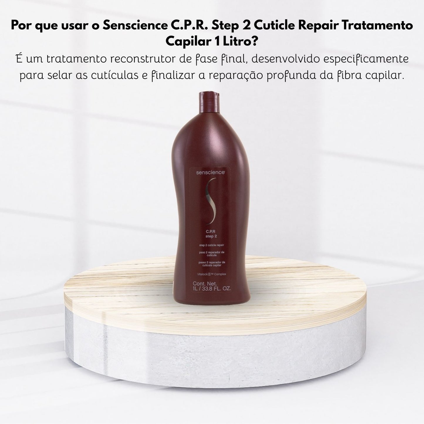 Senscience C.P.R. Step 2 Cuticle Repair Tratamento Capilar 1 Litro