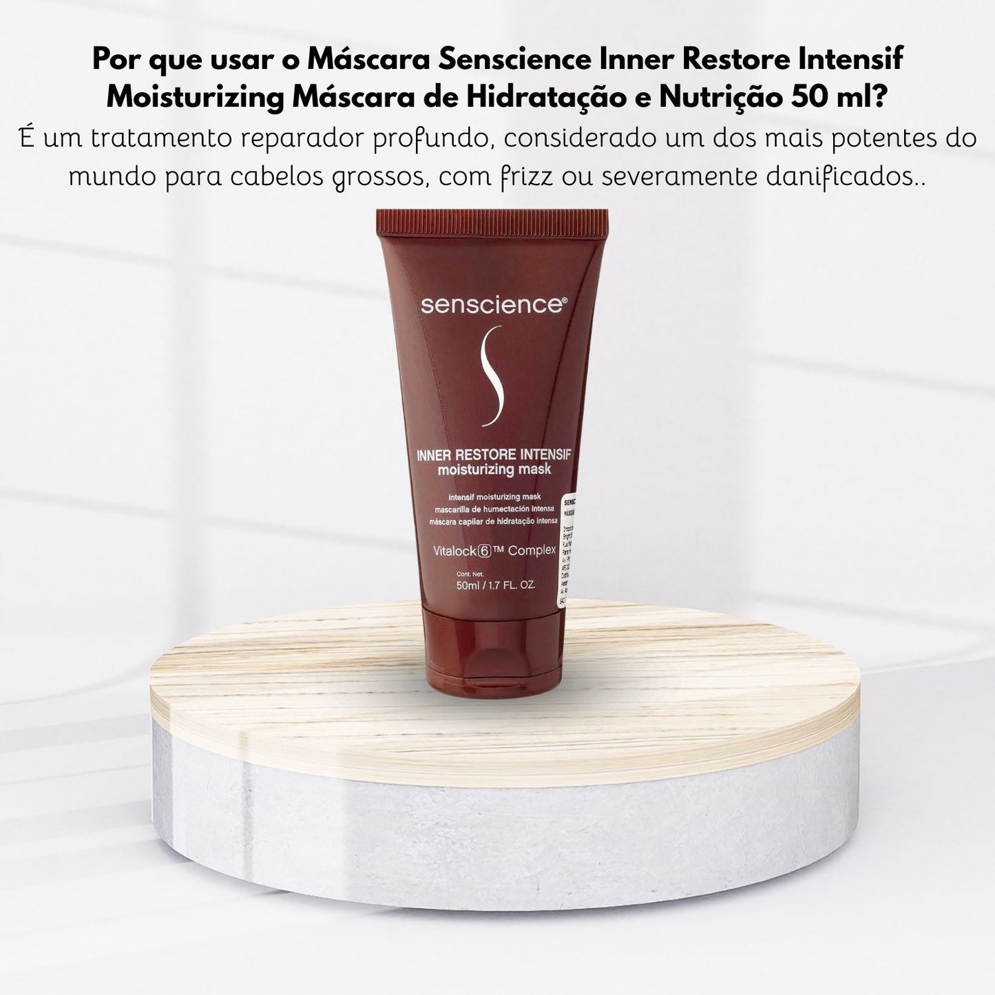Máscara Senscience Inner Restore Intensif Moisturizing Máscara de Hidratação e Nutrição 50 ml
