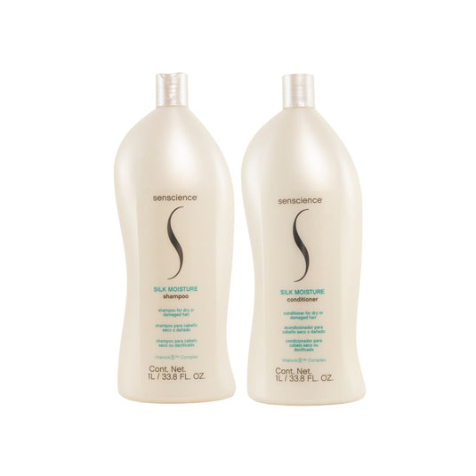 Kit Senscience Silk Moisture Shampoo + Condicionador 1 Litro