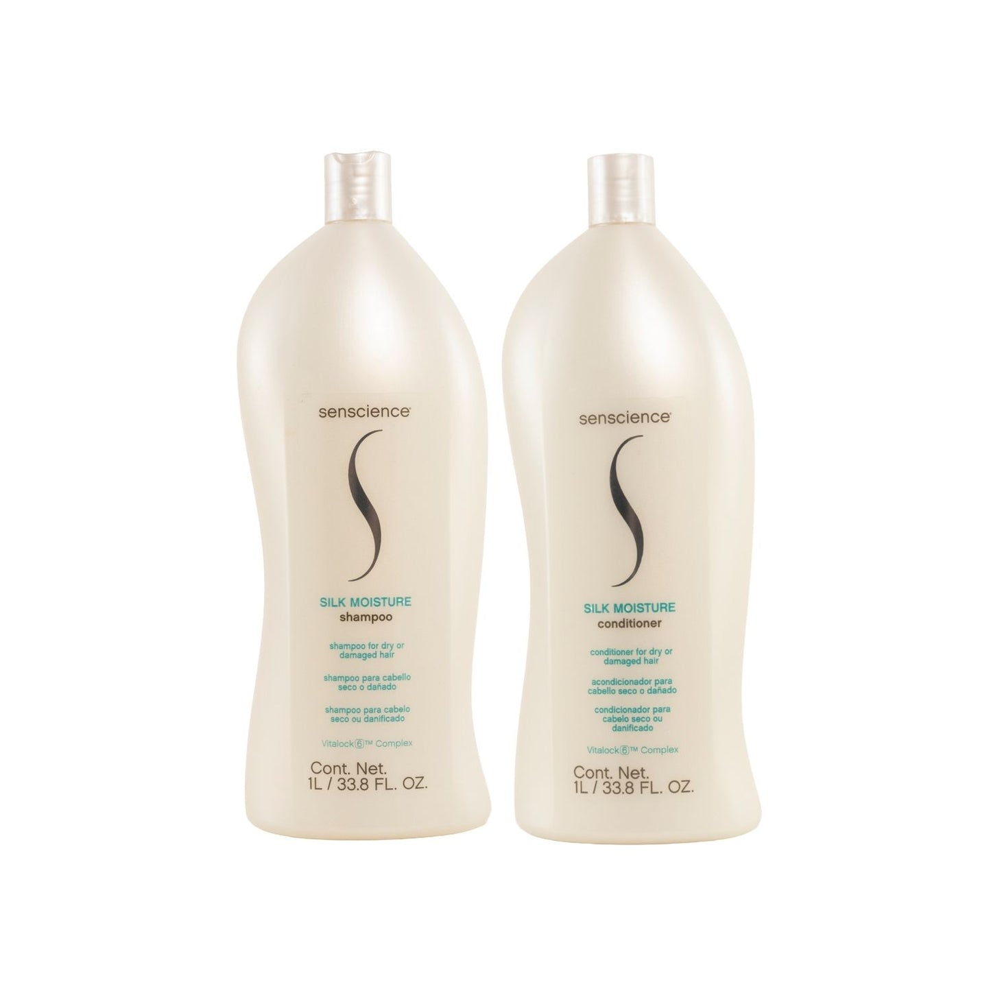 Kit Senscience Silk Moisture Shampoo + Condicionador 1 Litro