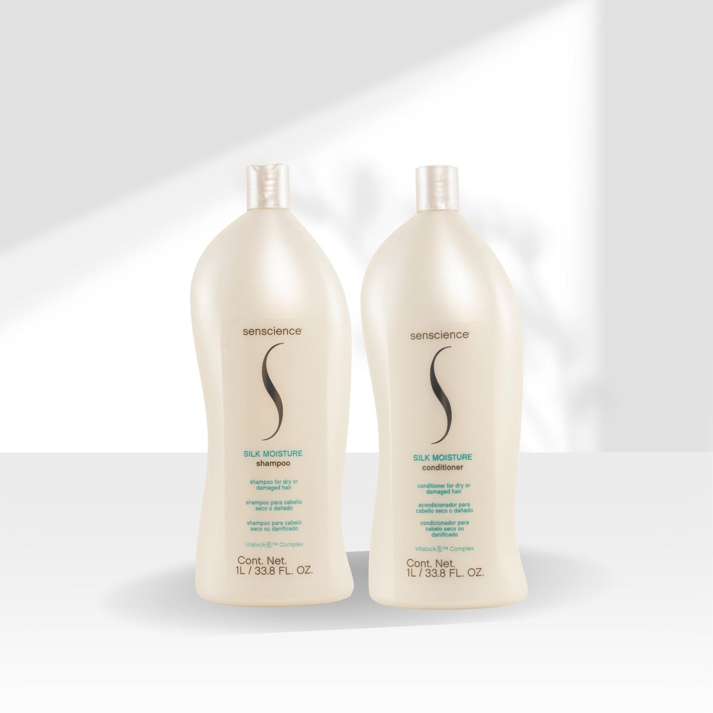 Kit Senscience Silk Moisture Shampoo + Condicionador 1 Litro