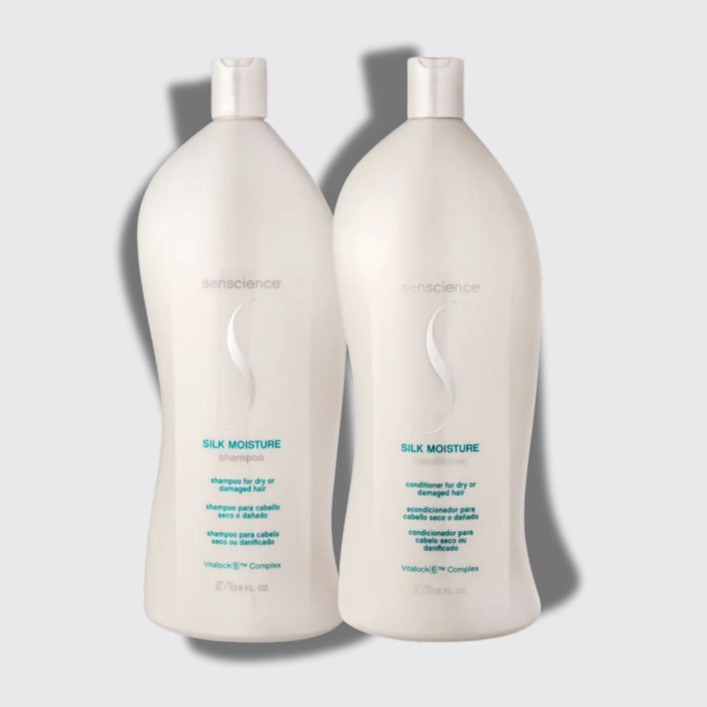 Kit Senscience Silk Moisture Shampoo + Condicionador 1 Litro