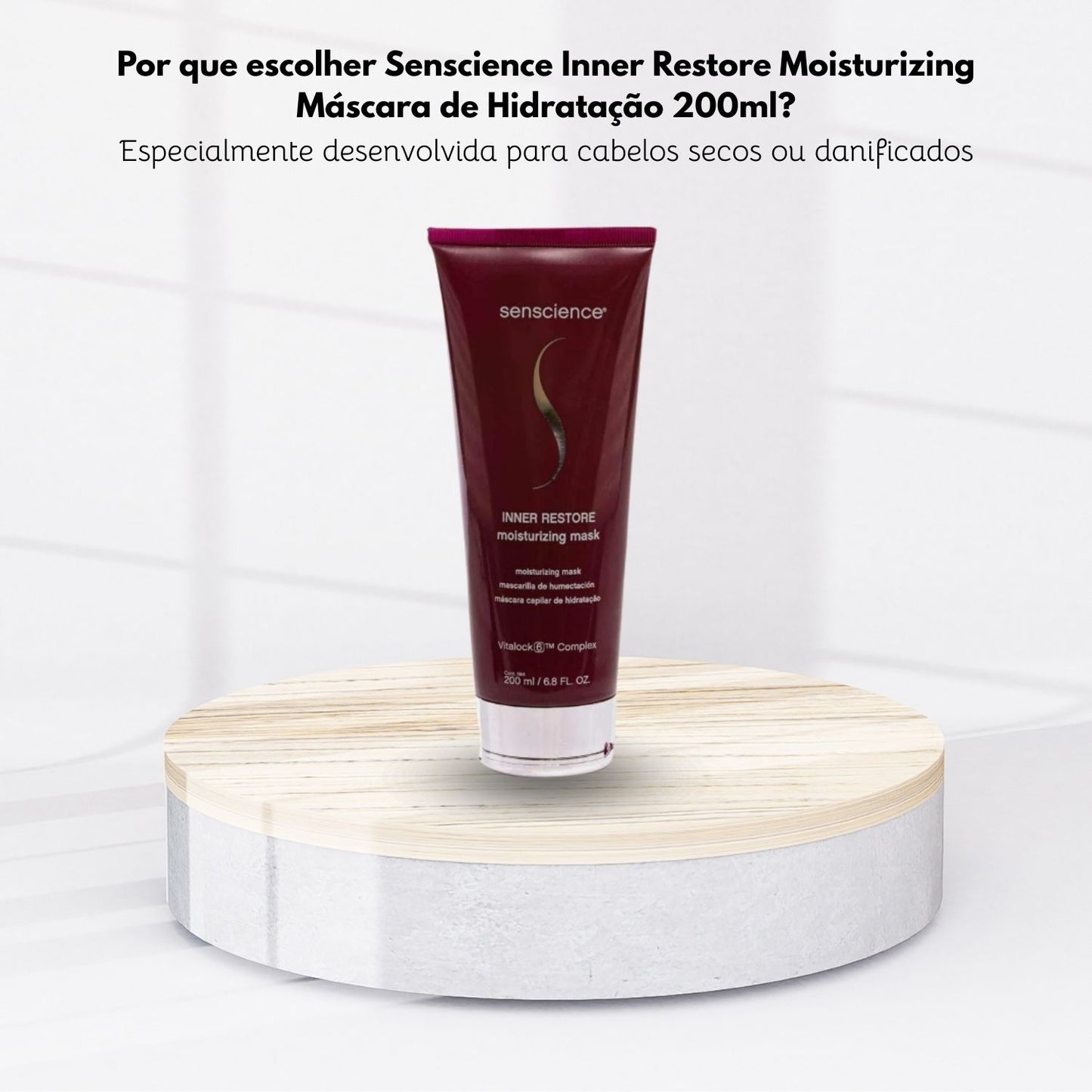 Máscara Senscience Inner Restore Moisturizing de Máscara de Hidratação e Nutrição 200 ml