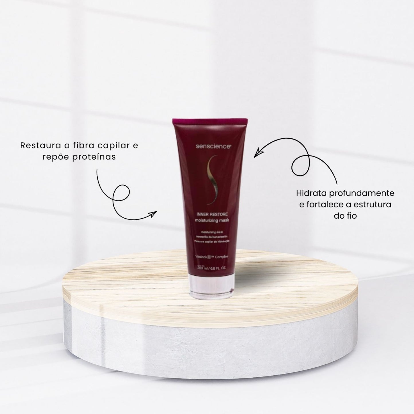 Kit Senscience Silk Moisture Shampoo + Condicionador 1 Litro + Inner Restore 200 ml