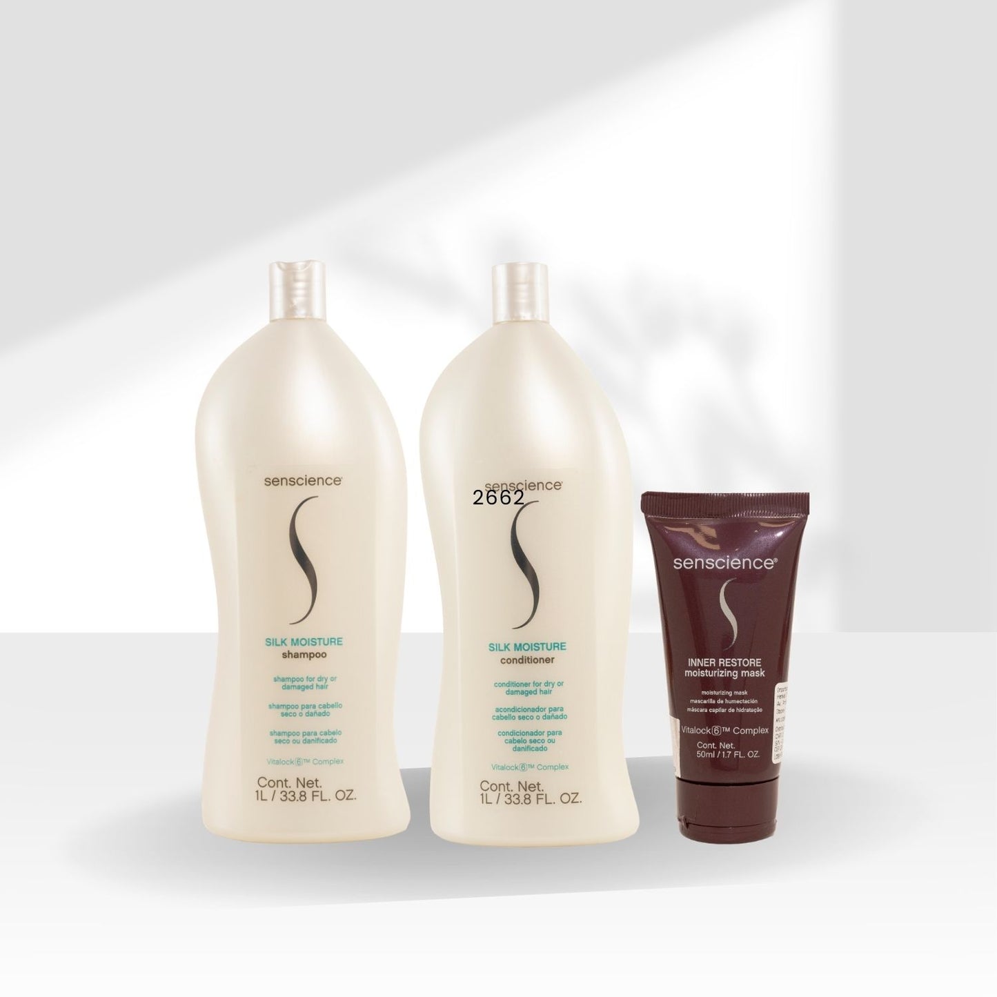 Kit Senscience Silk Moisture Shampoo + Condicionador 1 Litro + Inner Restore 200 ml
