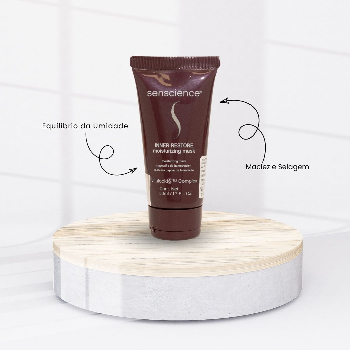Máscara Senscience Inner Restore Moisturizing Máscara de Hidratação e Nutrição 50 ml