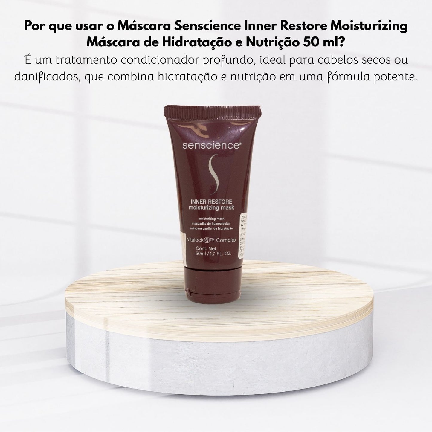 Máscara Senscience Inner Restore Moisturizing Máscara de Hidratação e Nutrição 50 ml