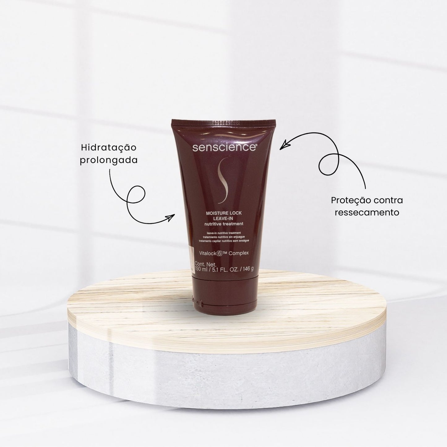 Kit Senscience Silk Moisture Shampoo + Condicionador 1 Litro + Moisture Lock 150 ml