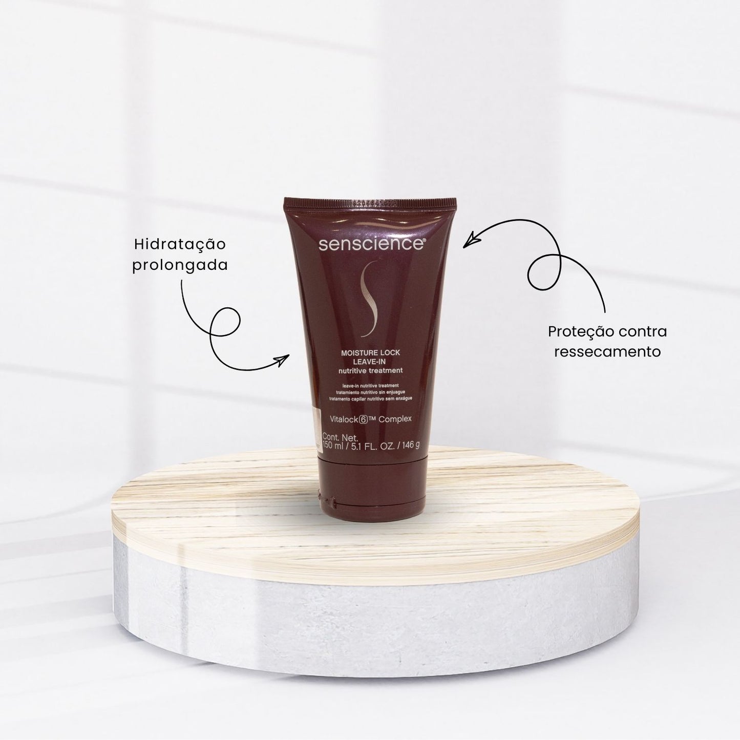 Kit Senscience Silk Moisture Shampoo 280 ml + Condicionador 240 ml + Moisture Lock 150 ml