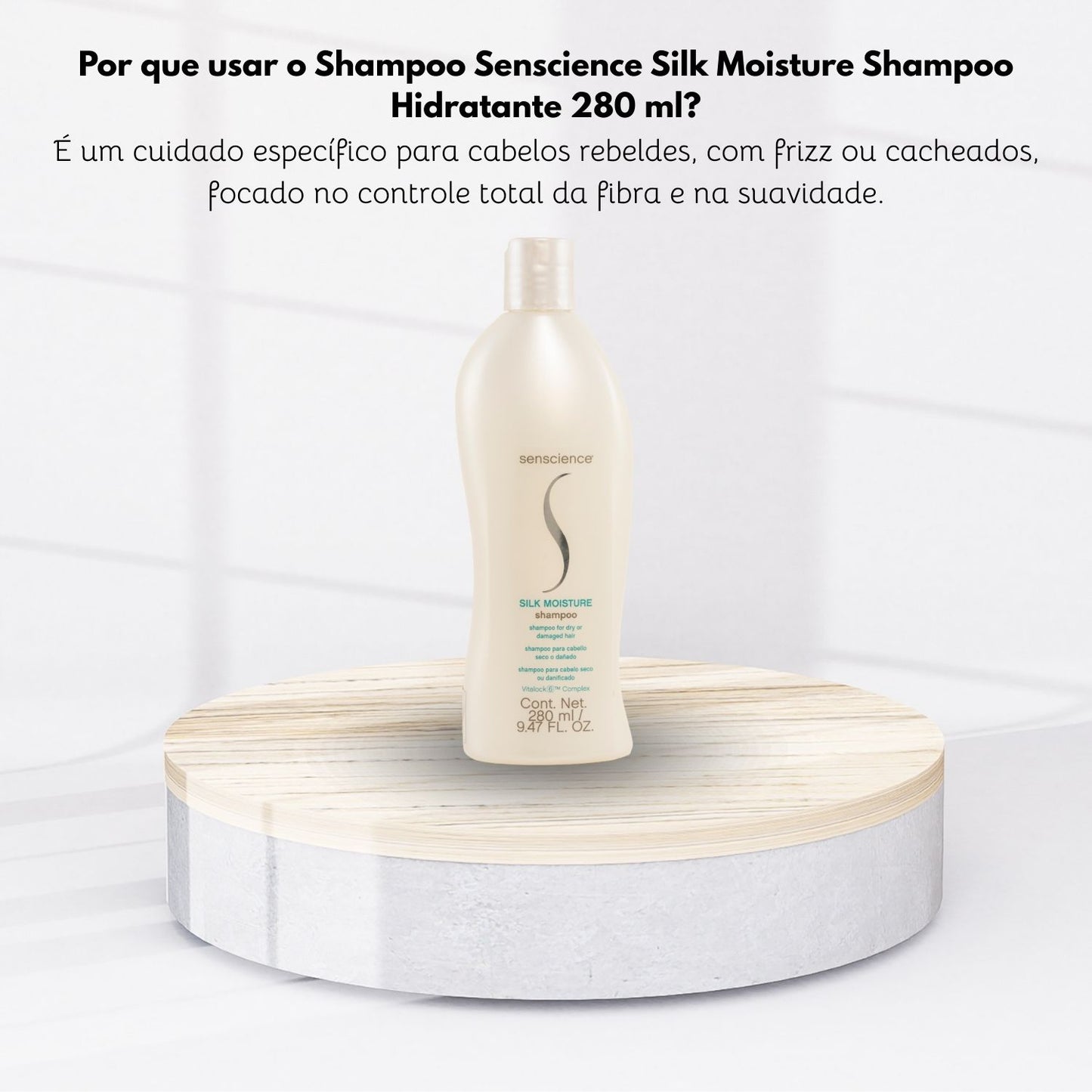 Shampoo Senscience Silk Moisture Shampoo Hidratante 280 ml