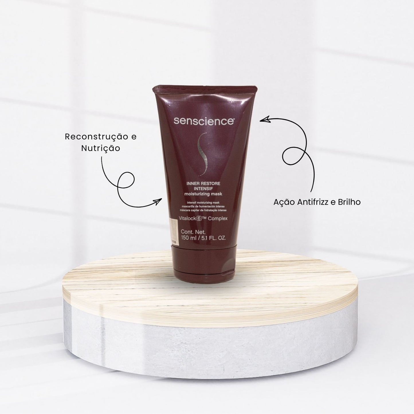 Kit Senscience True Hue Shampoo + Condicionador 1 Litro + Máscara Inner Restore Intensif 150 ml