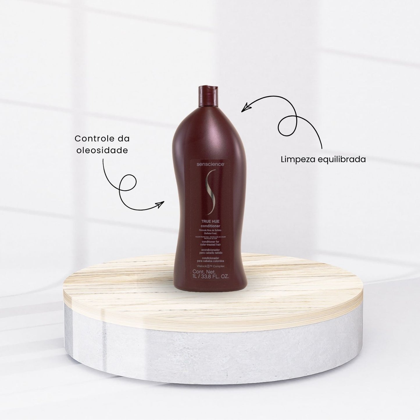 Kit Senscience True Hue Shampoo + Condicionador 1 Litro + Máscara Moisture Lock 150 ml