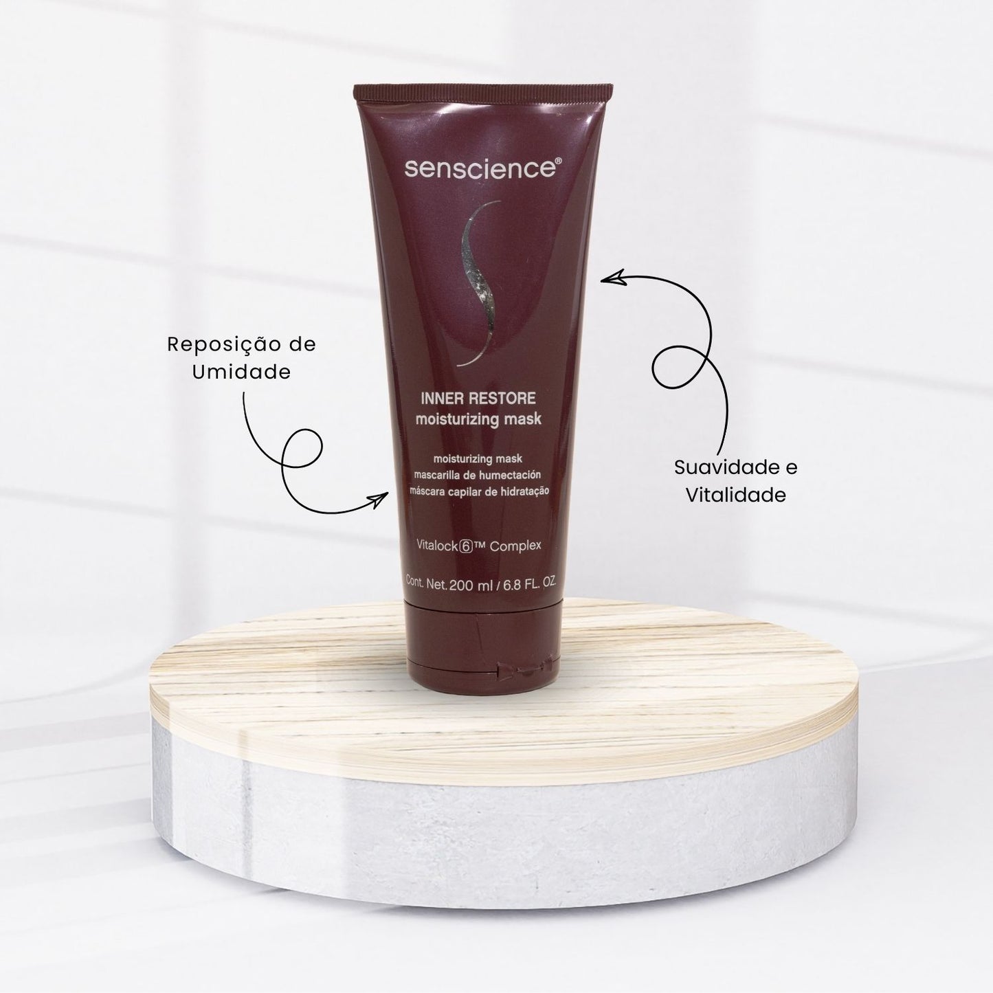 Kit Senscience True Hue Shampoo 280 ml + Condicionador 240 ml + Máscara Inner Restore 200 ml