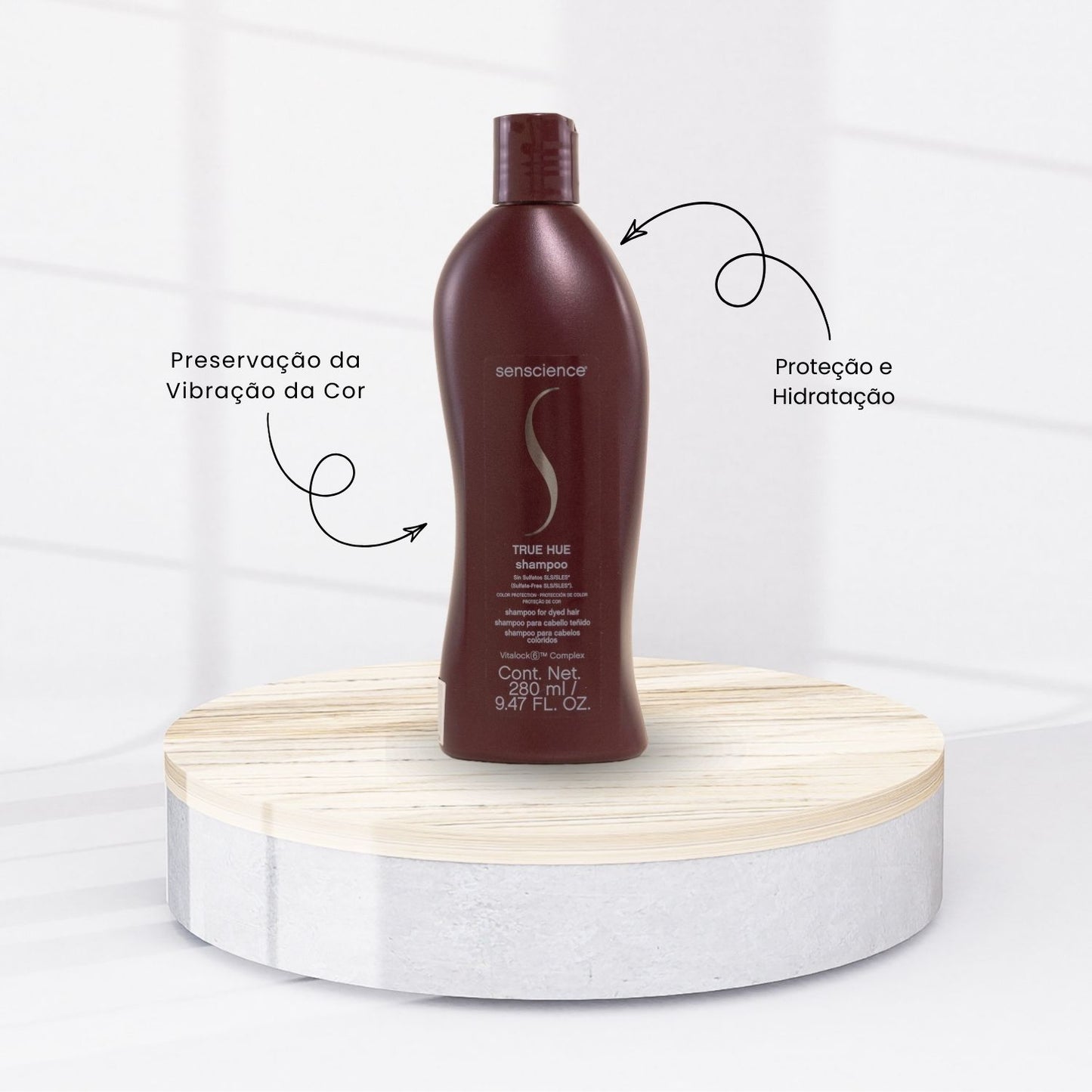 Kit Senscience True Hue Shampoo 280 ml + Condicionador 240 ml + Máscara Inner Restore Intensif Moisturizing 50 ml