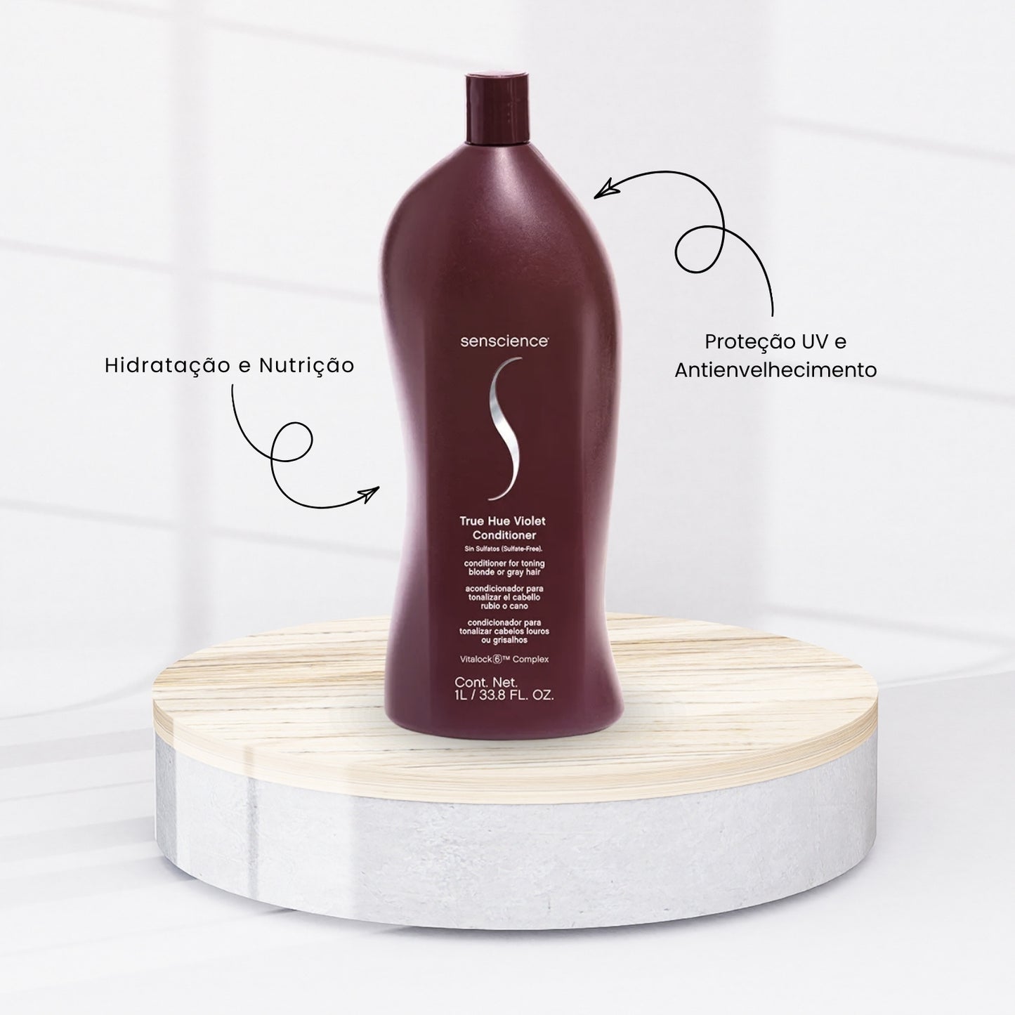 Kit Senscience True Hue Violet Shampoo + Condicionador 1 Litro + Inner Restore Intensif 150 ml + C.P.R 25 ml