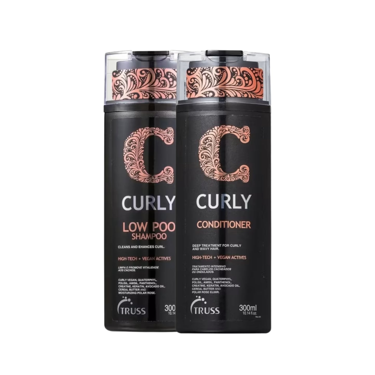 Kit Truss Curly Low Poo Shampoo 300 ml + Condicionador 300 ml