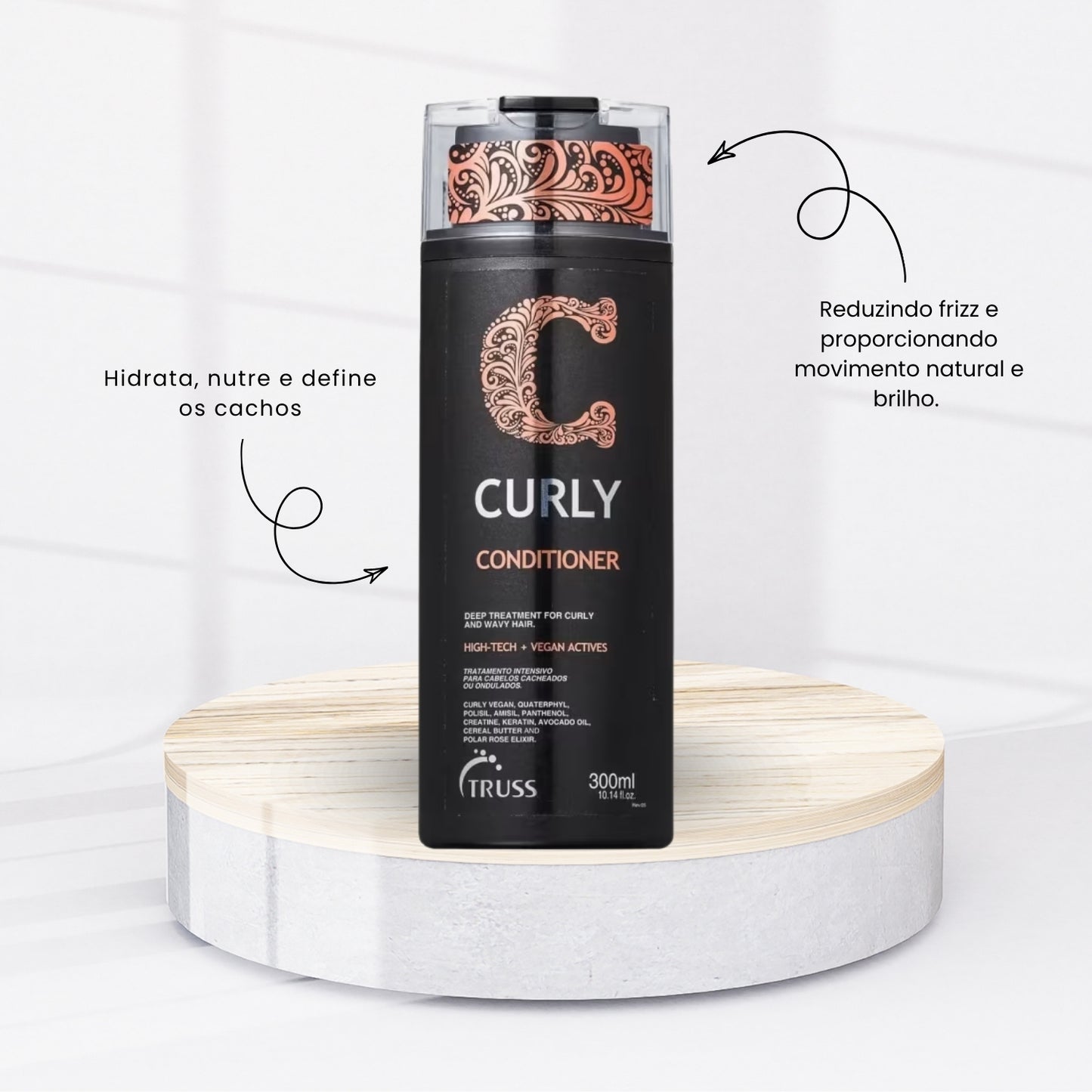 Kit Truss Curly Low Poo Shampoo 300 ml + Condicionador 300 ml