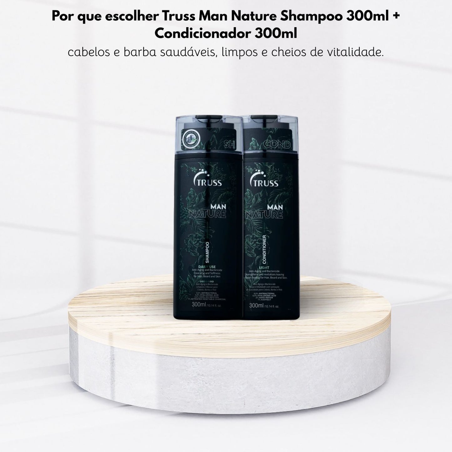 Kit Truss Man Nature Shampoo 300 ml + Condicionador 300 ml