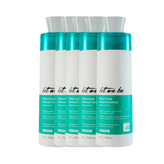 Kit Let Me Be Smoothing Treatment Escova Progressiva 5 x 1 Litro