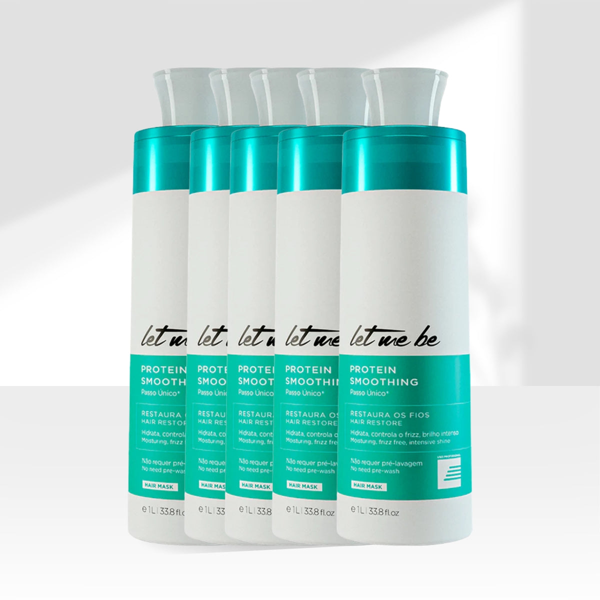 Kit Let Me Be Smoothing Treatment Escova Progressiva 5 x 1 Litro