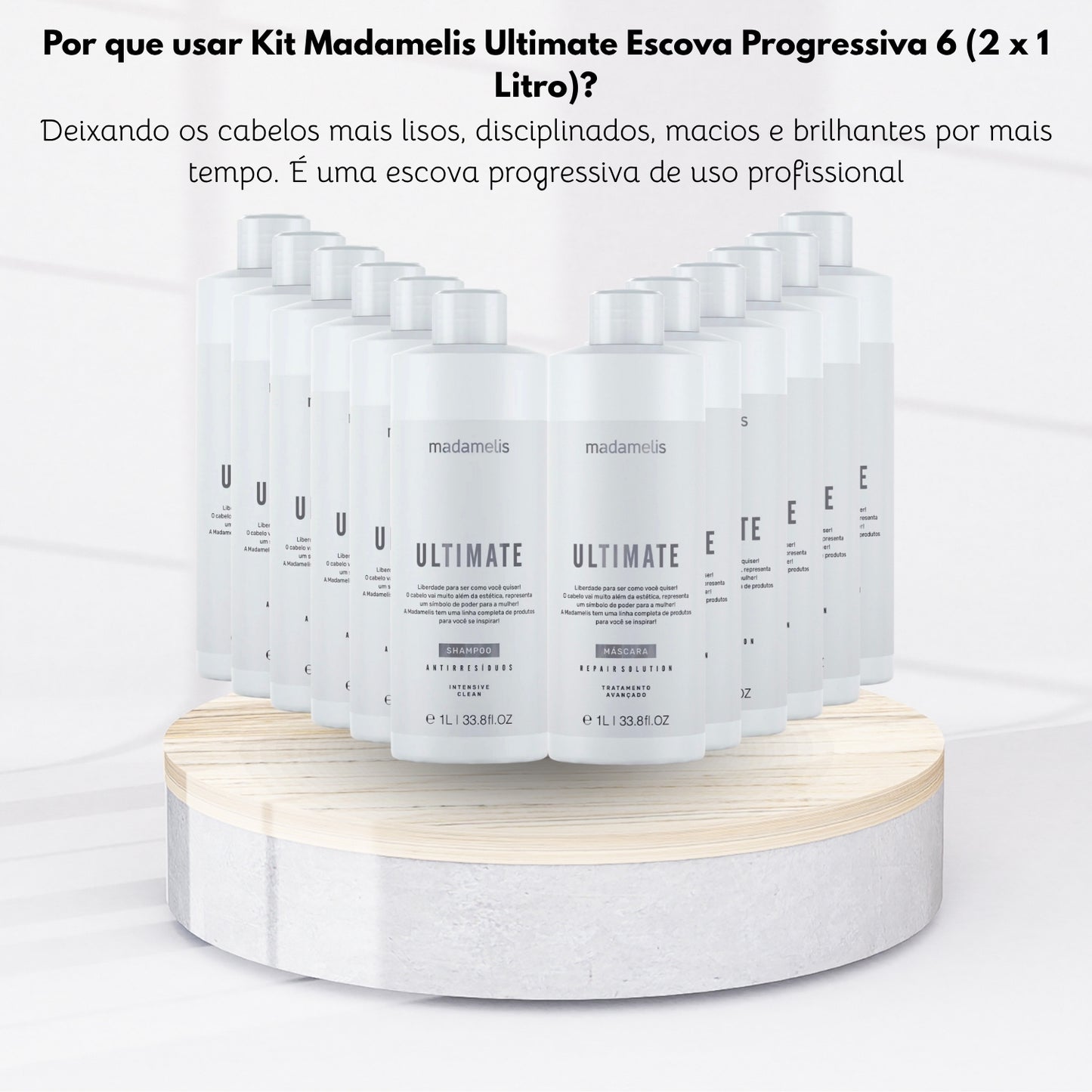 Kit Madamelis Ultimate Escova Progressiva 6 (2 x 1 Litro)