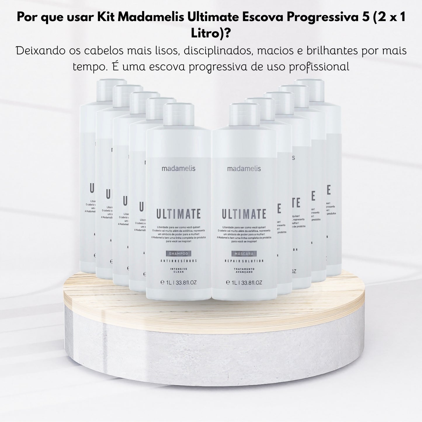Kit Madamelis Ultimate Escova Progressiva 5 (2 x 1 Litro)