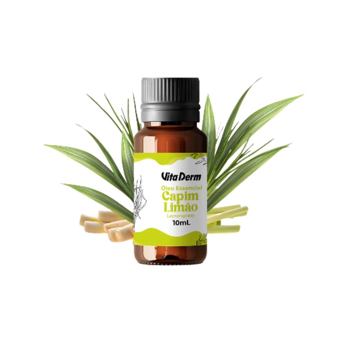 Oleo Essencial Vita Derm Capim Limão 100% Puro 10 ml