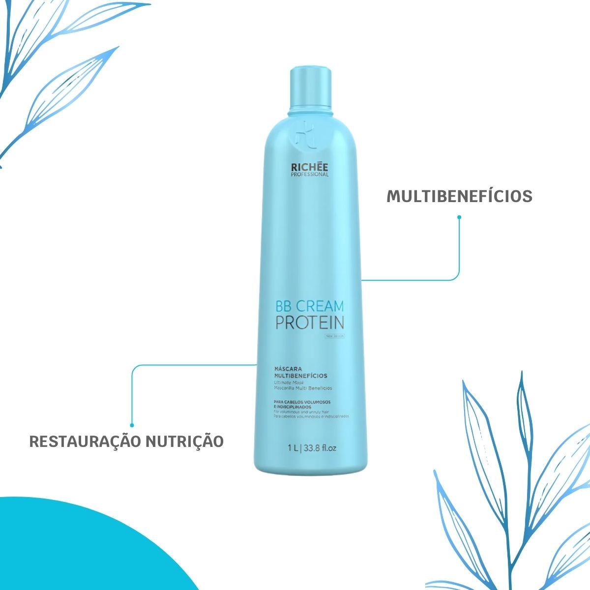 Máscara Richée BB Cream Protein Multibenefícios 1 Litro