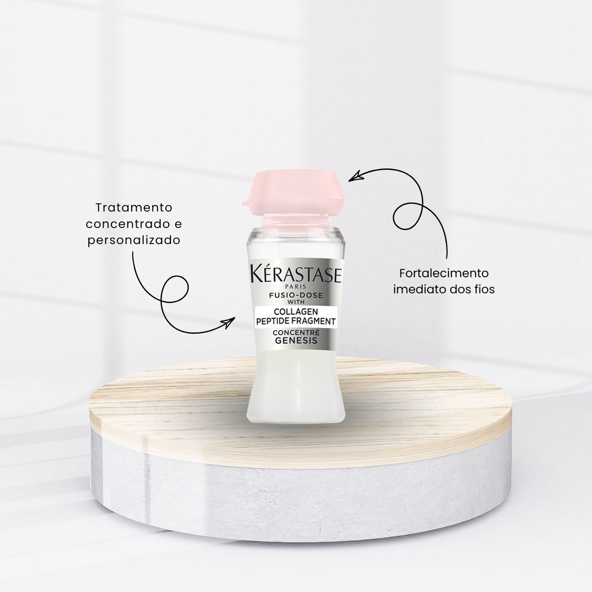 Kit Kérastase Fusio Dose Genesis Concentré Ampli Force Ampolas 10 x 12 ml