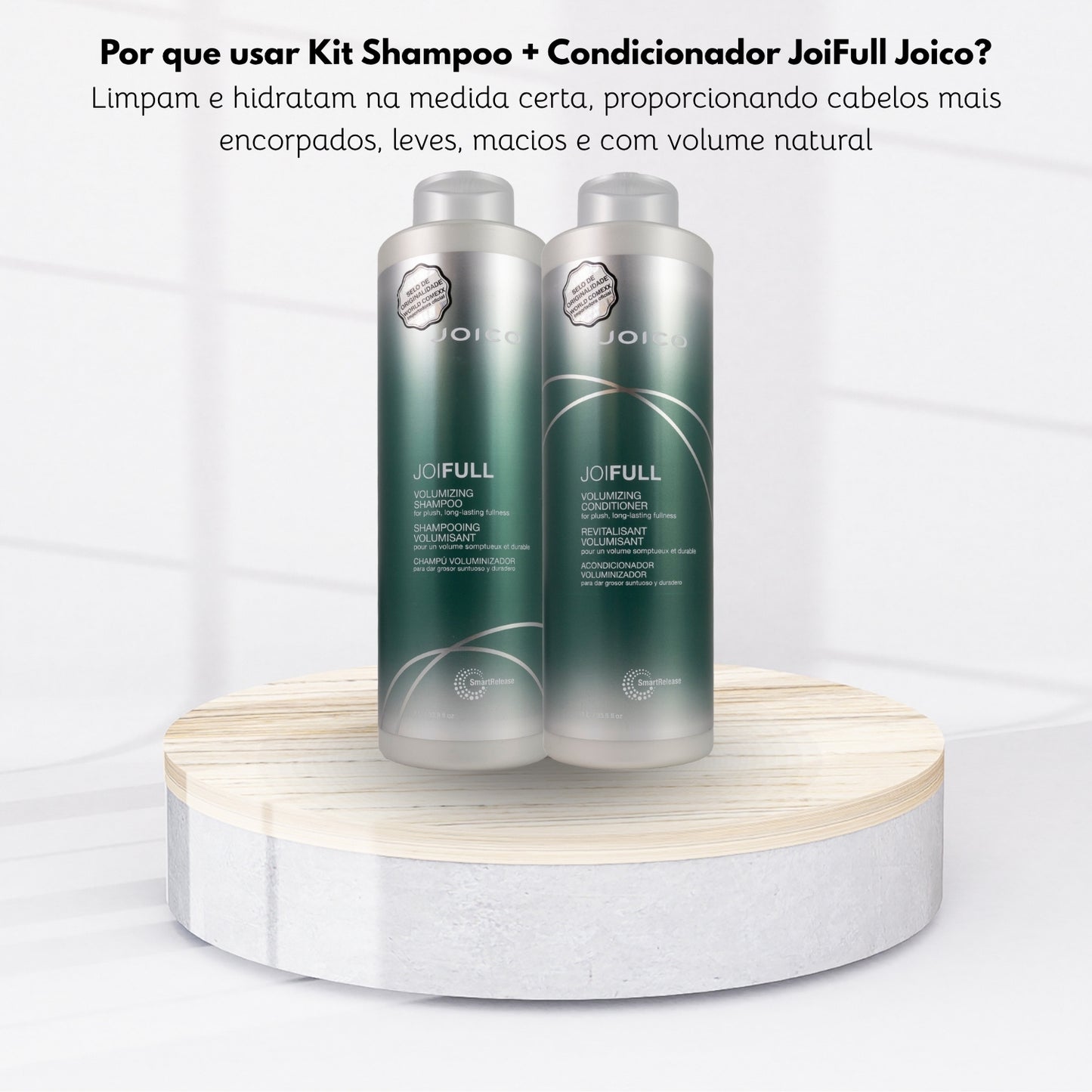 Kit Joico Joifull Shampoo 1 Litro + Condicionador 1 Litro