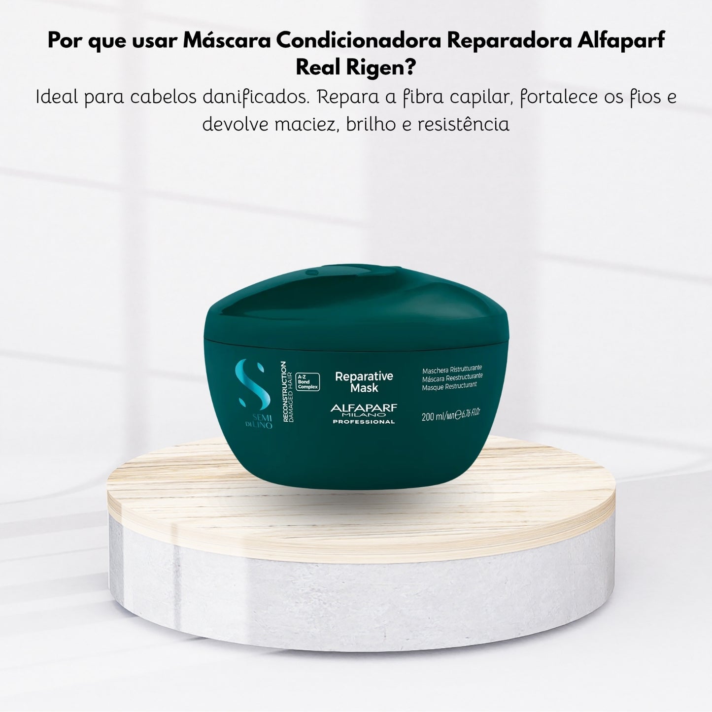Máscara Alfaparf Semi Di Lino Reconstruction Reparative 200 ml