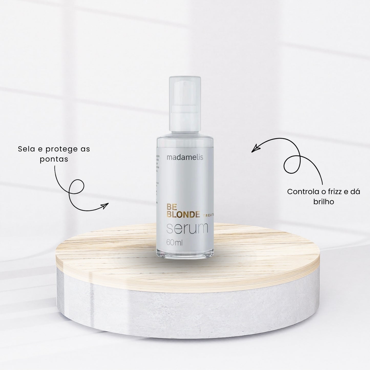 Serum Madamelis Be Blonde Oleo Reparador de Pontas 60 ml