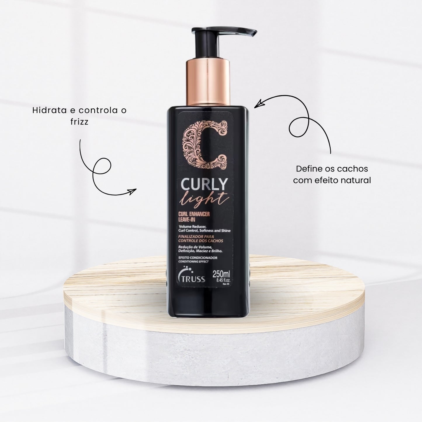 Ativador de Cachos Truss Curly Light para Cabelo Cacheado 250 ml