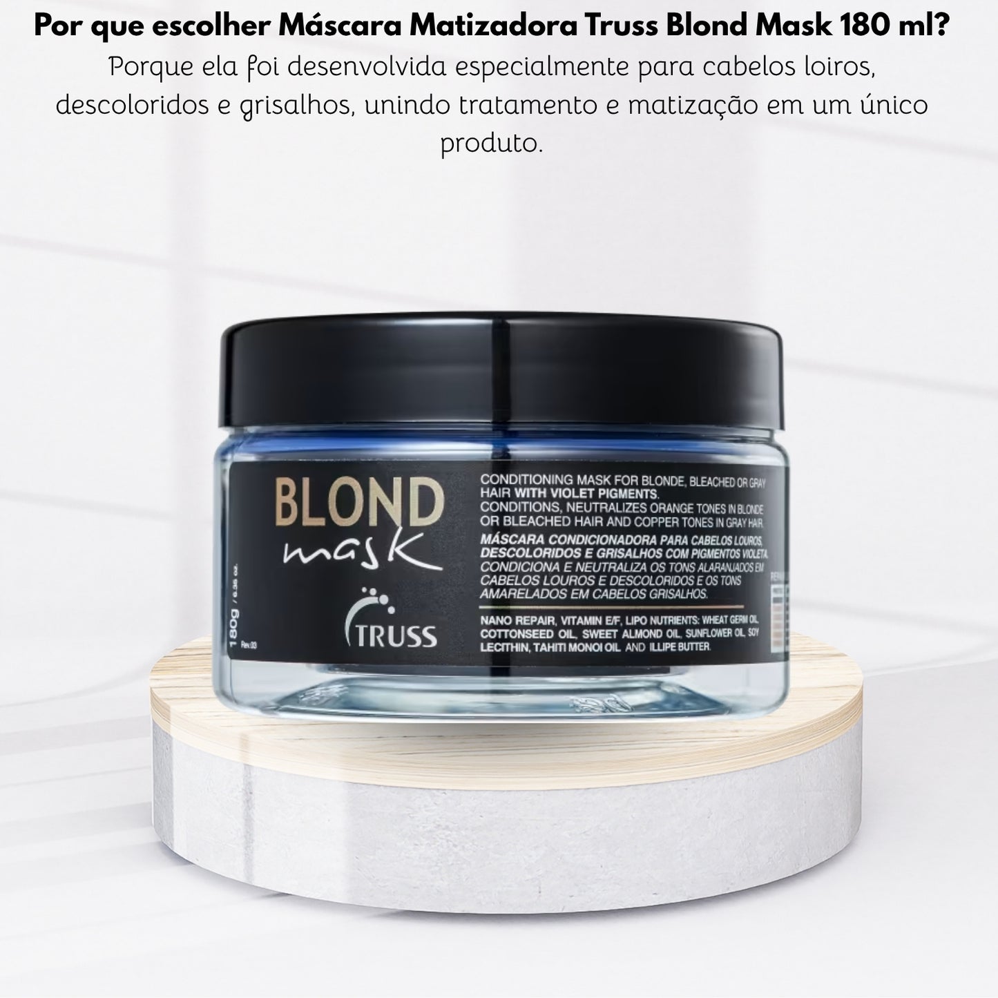 Máscara Matizadora Truss Blond Mask 180 ml