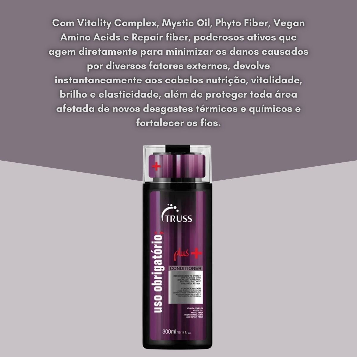 Condicionador Truss Uso Obrigatório Plus+ 300 ml