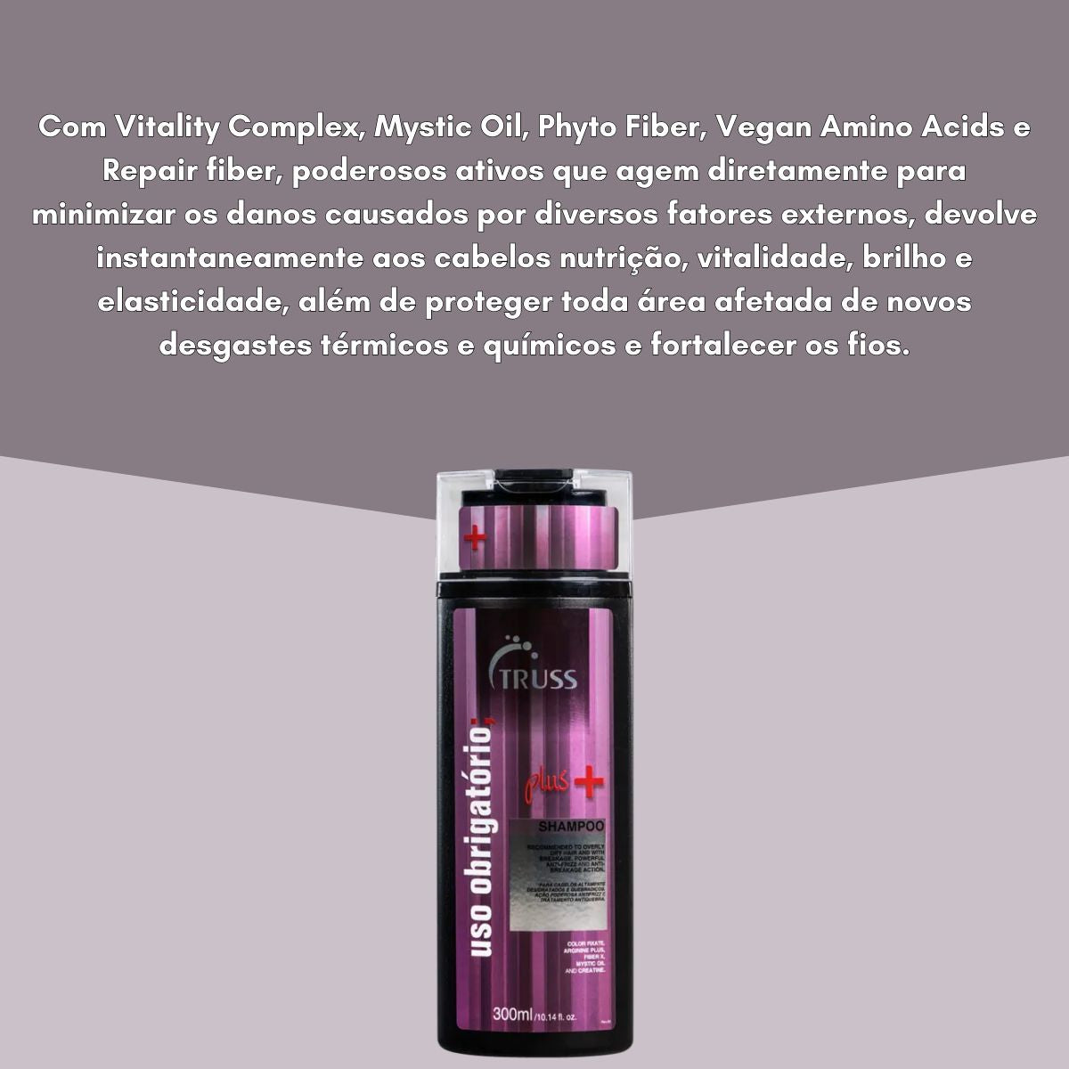 Shampoo Truss Uso Obrigatório Plus+ 300 ml