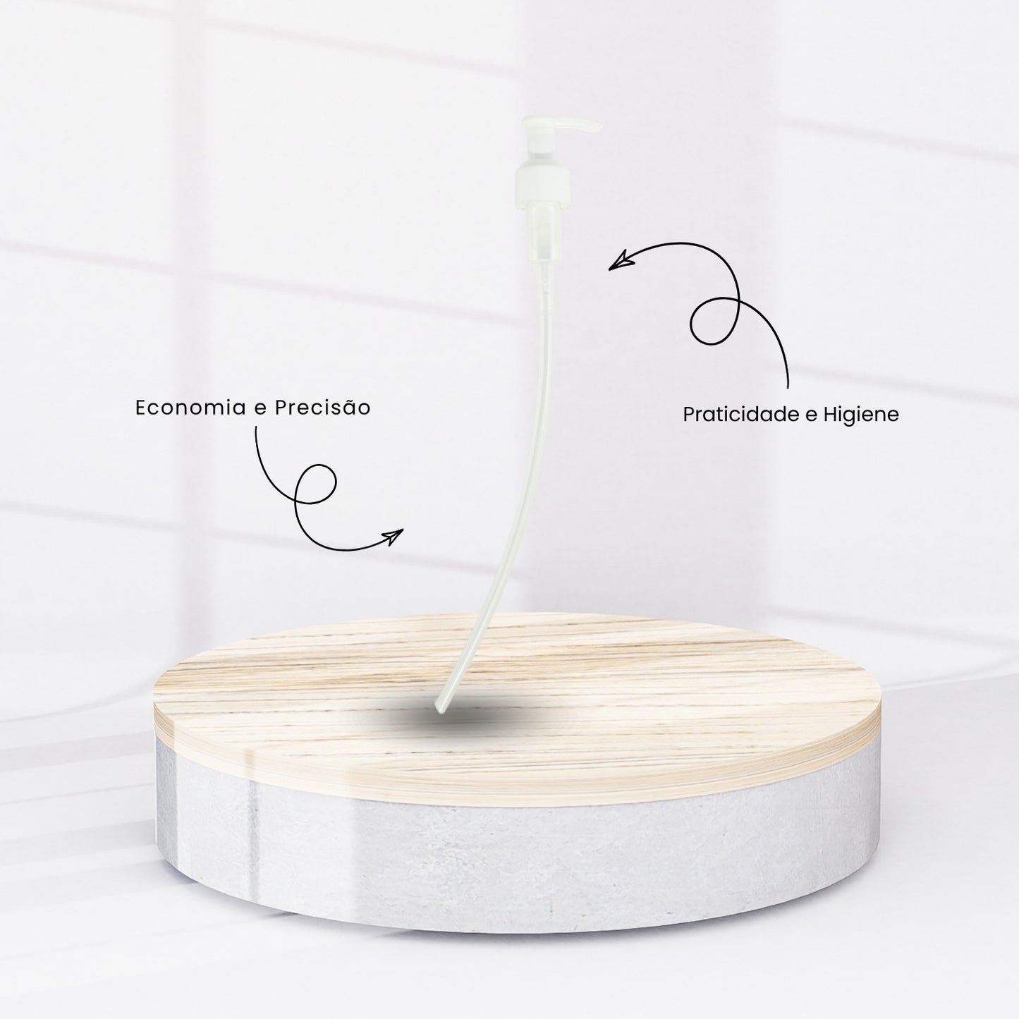 Válvula Dosadora Pump Para Shampoo e Condicionador 1,5L