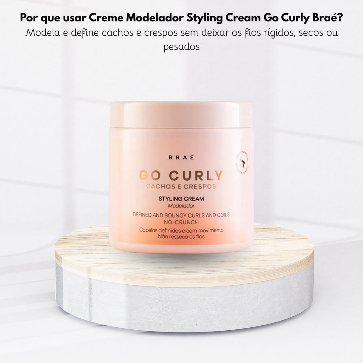 Braé Go Curly Styling Cream Modelador 500 g