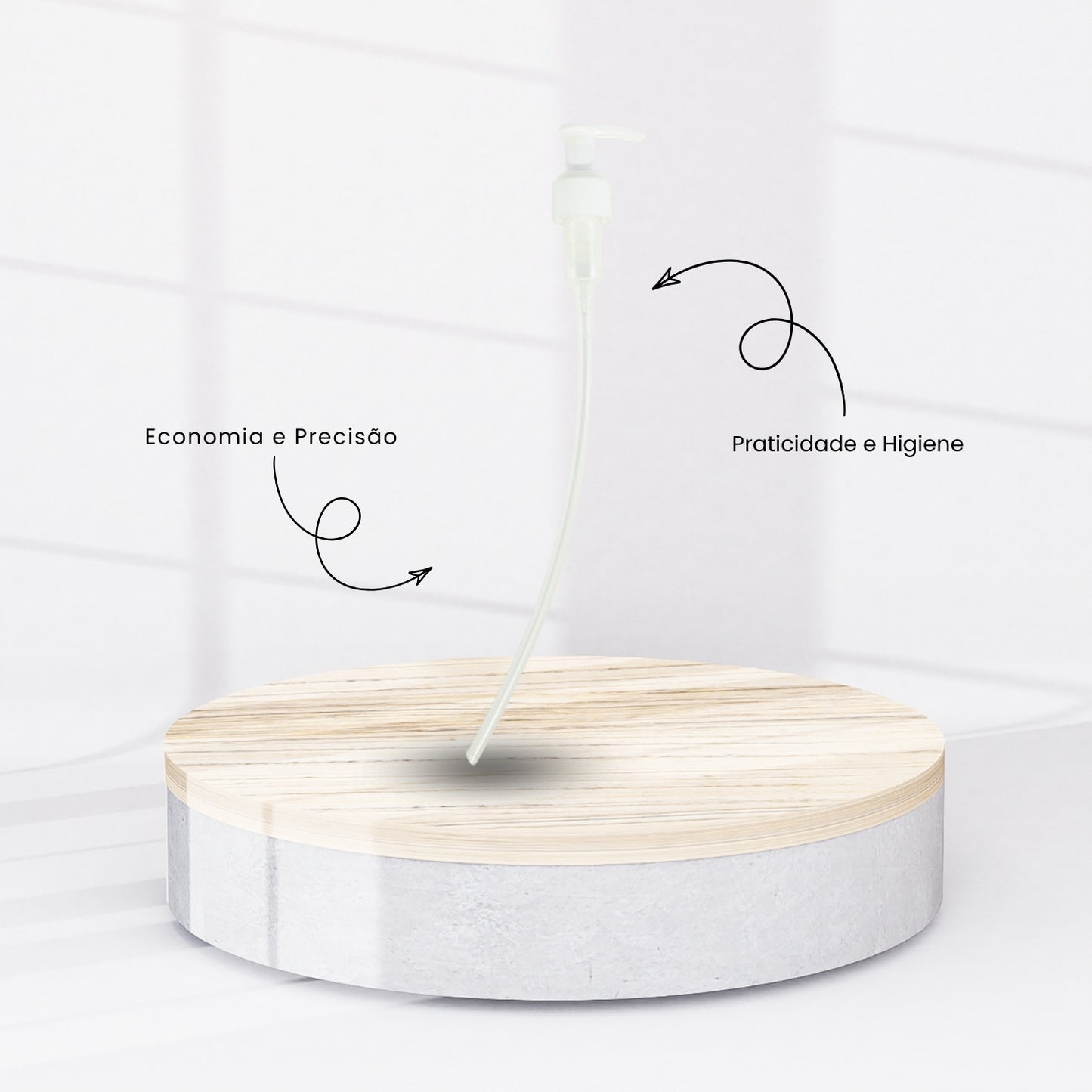 KIT 4 Válvulas Dosadoras Pump para Shampoo e Condicionador 1 Litro